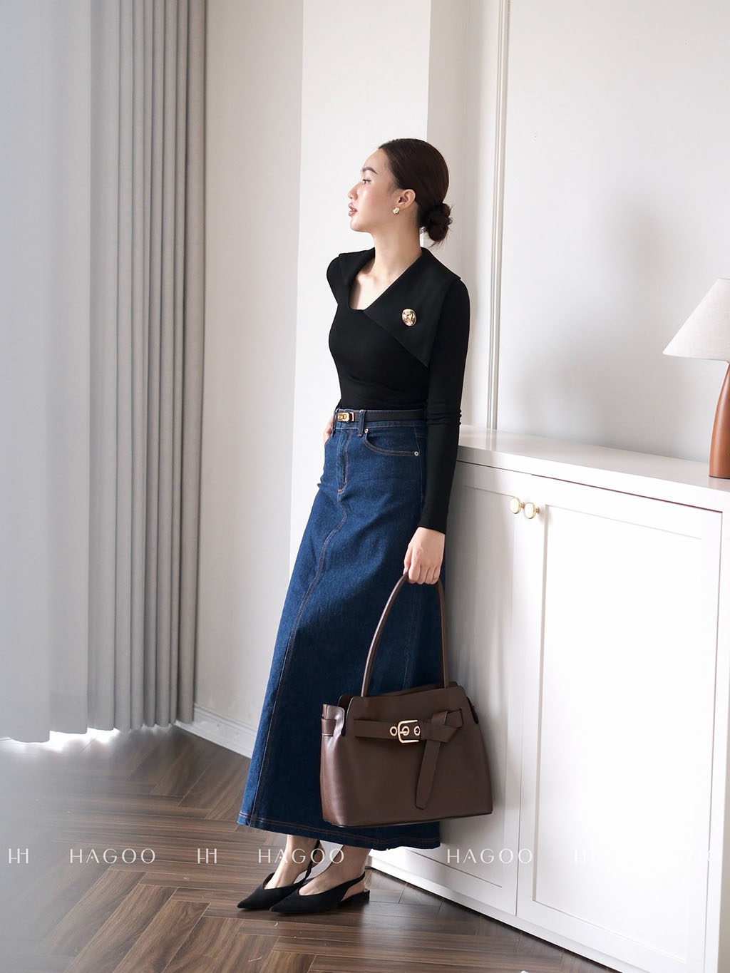 Chân váy jeans basic HAGOO_thumbnail_5