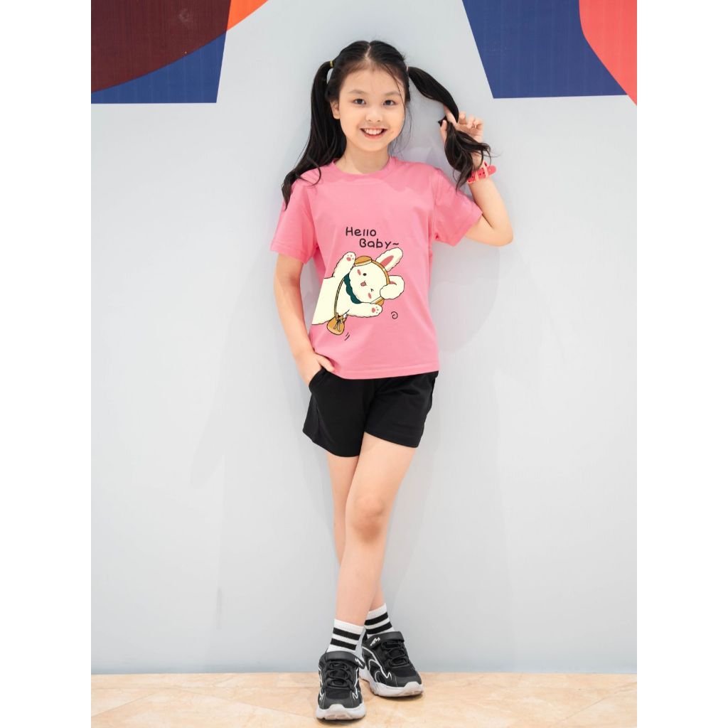 Bộ đồ bé gái in hình 'Thỏ hello baby'- Loza Kids SB10_thumbnail_4