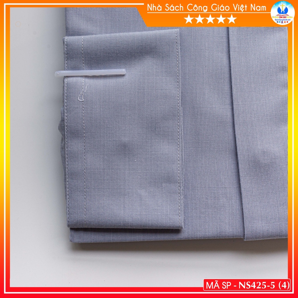 Áo Sơ Mi cổ côn linh mục dài tay NS425-5 Quà tặng  Lễ quan thầy, truyền chức, sinh nhật cha xứ_thumbnail_3