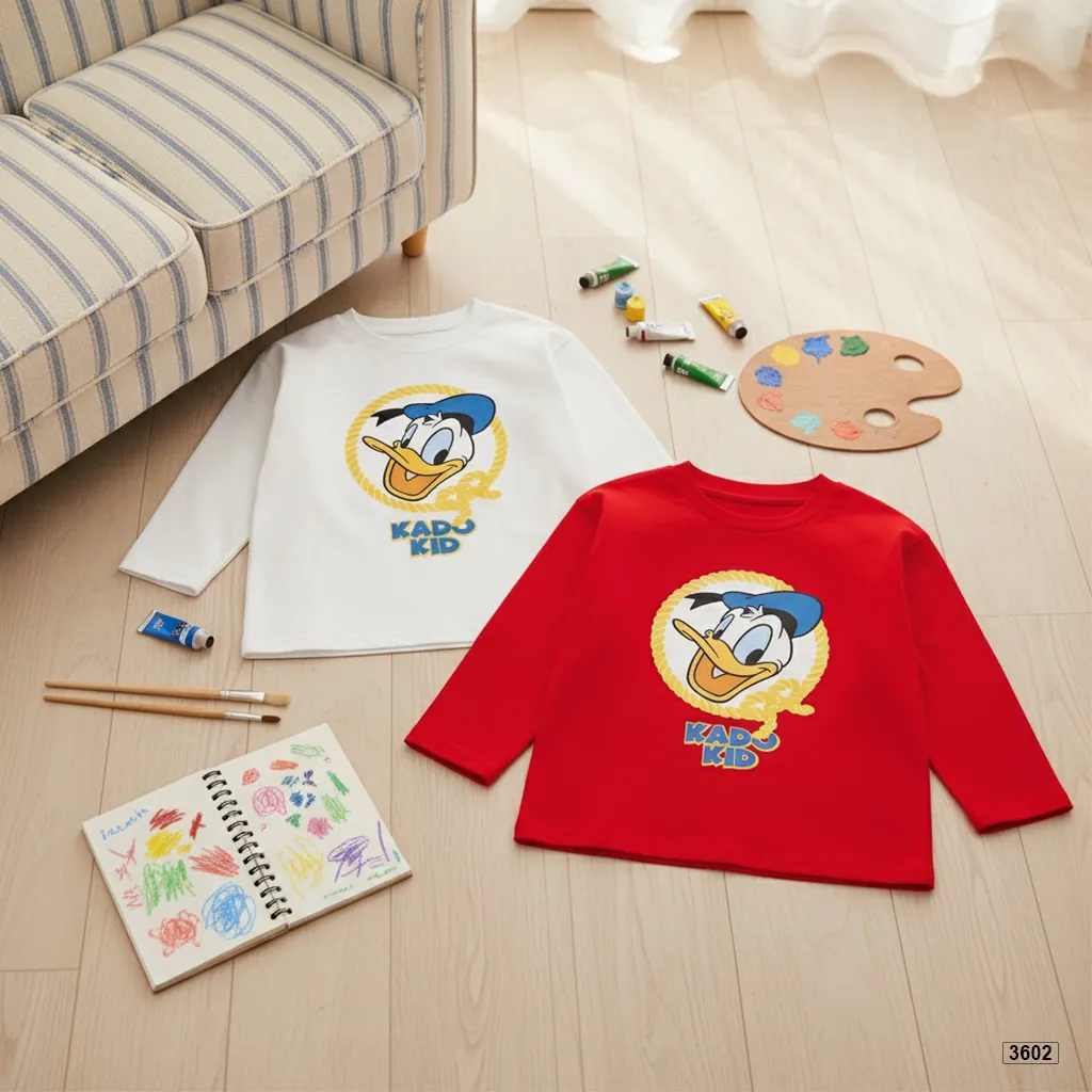 Áo thun bé gái tay dài Vịt Donnald Kado 3602_thumbnail_6