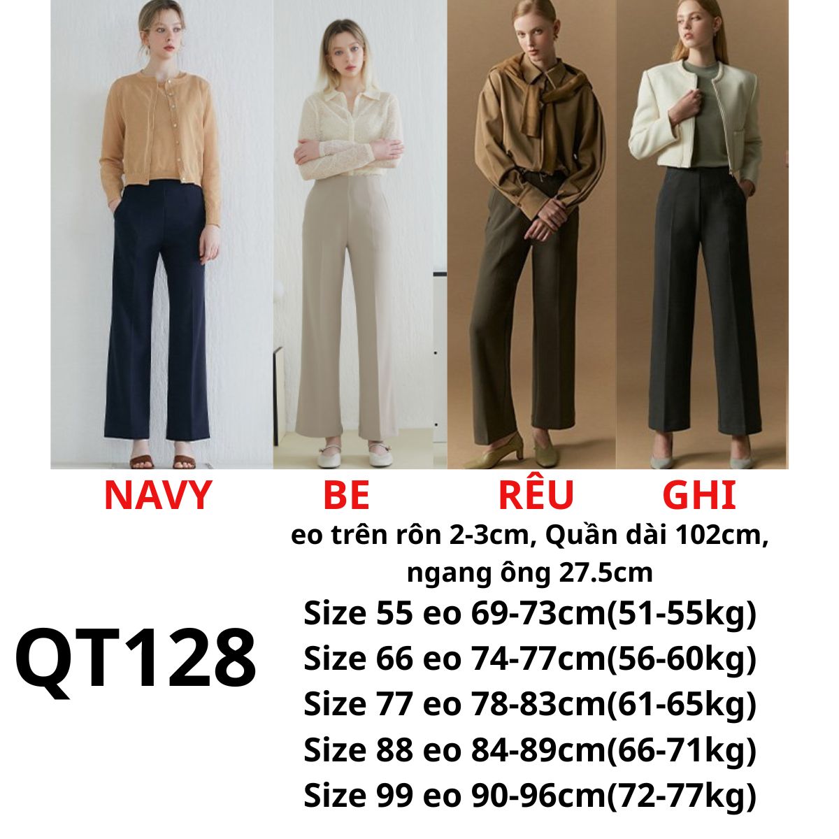 QT128 QUẦN TÂY HÀN