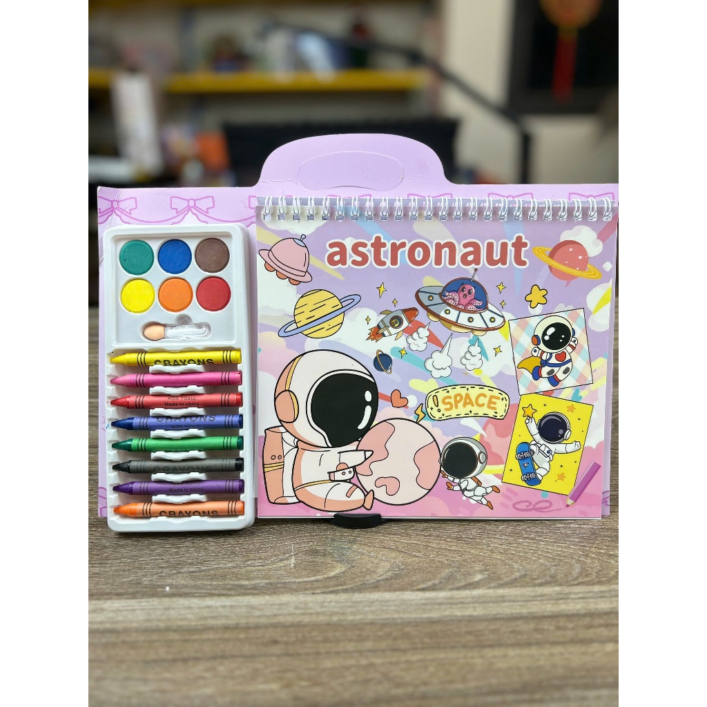 Sách Tô Màu Cho Bé Kèm Bút Màu Capybara Kuromi, Sách Vẽ Có Tay Xách, Đồ Chơi Sáng Tạo Trẻ Em 328ST_thumbnail_1