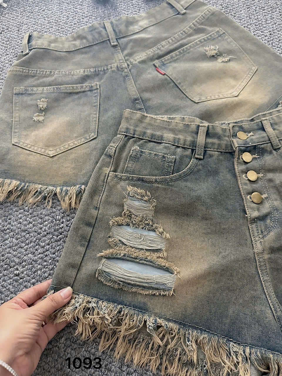 Quần short jean 4 nút rách bigsize QSJ1093 dành cho nàng từ 55-90kg_thumbnail_9