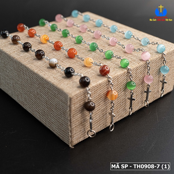 Lắc Mân Côi đá mắt mèo màu hồng nhạt 6ly_thumbnail_2