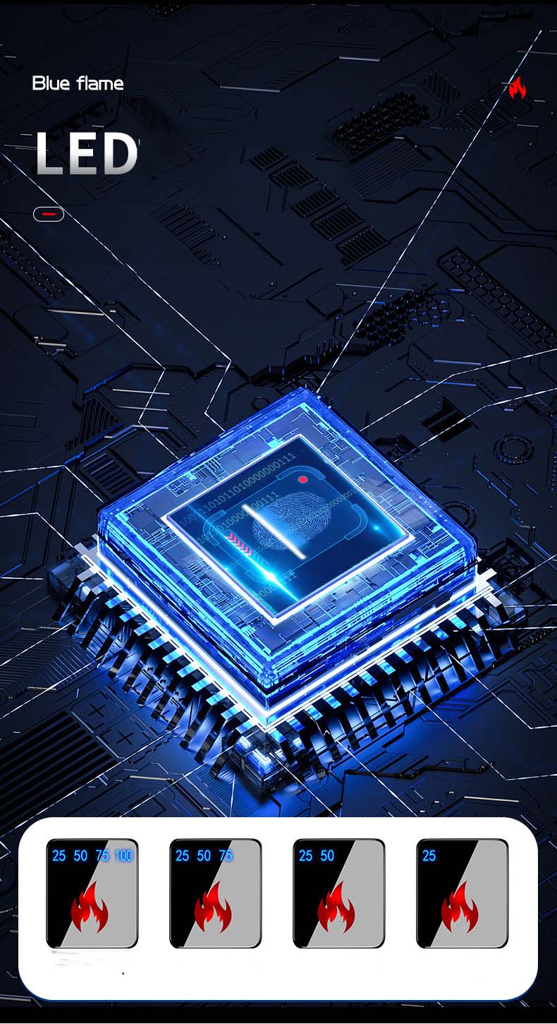 Bật lửa gas sạc điện WF19GL fullbox tặng kèm đầu bơm gas_thumbnail_5