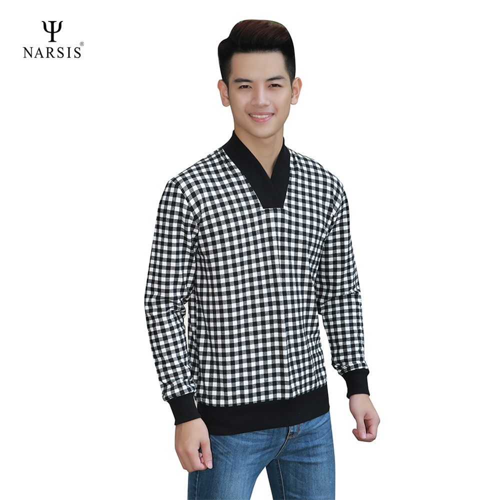ÁO THU ĐÔNG NAM D4119 NARSIS CHẤT LIỆU THOÁNG MÁT, DỄ CHỊU, THOẢI MÁI CẢ NGÀY, DỄ VẬN ĐỘNG_thumbnail_2