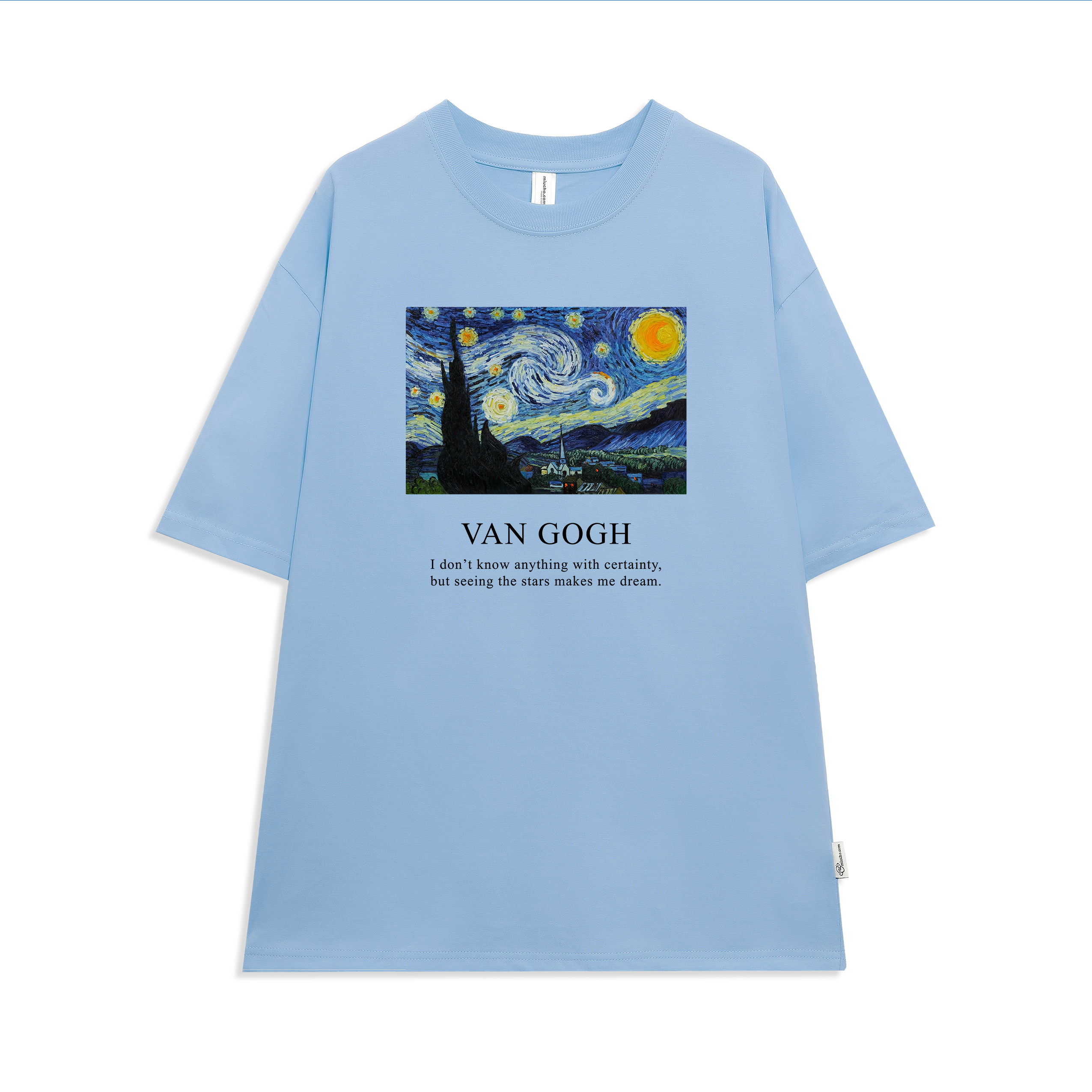 Áo thun unisex tay lỡ form rộng chất vải cotton mềm mại Miucho AT292 in graphic_thumbnail_14