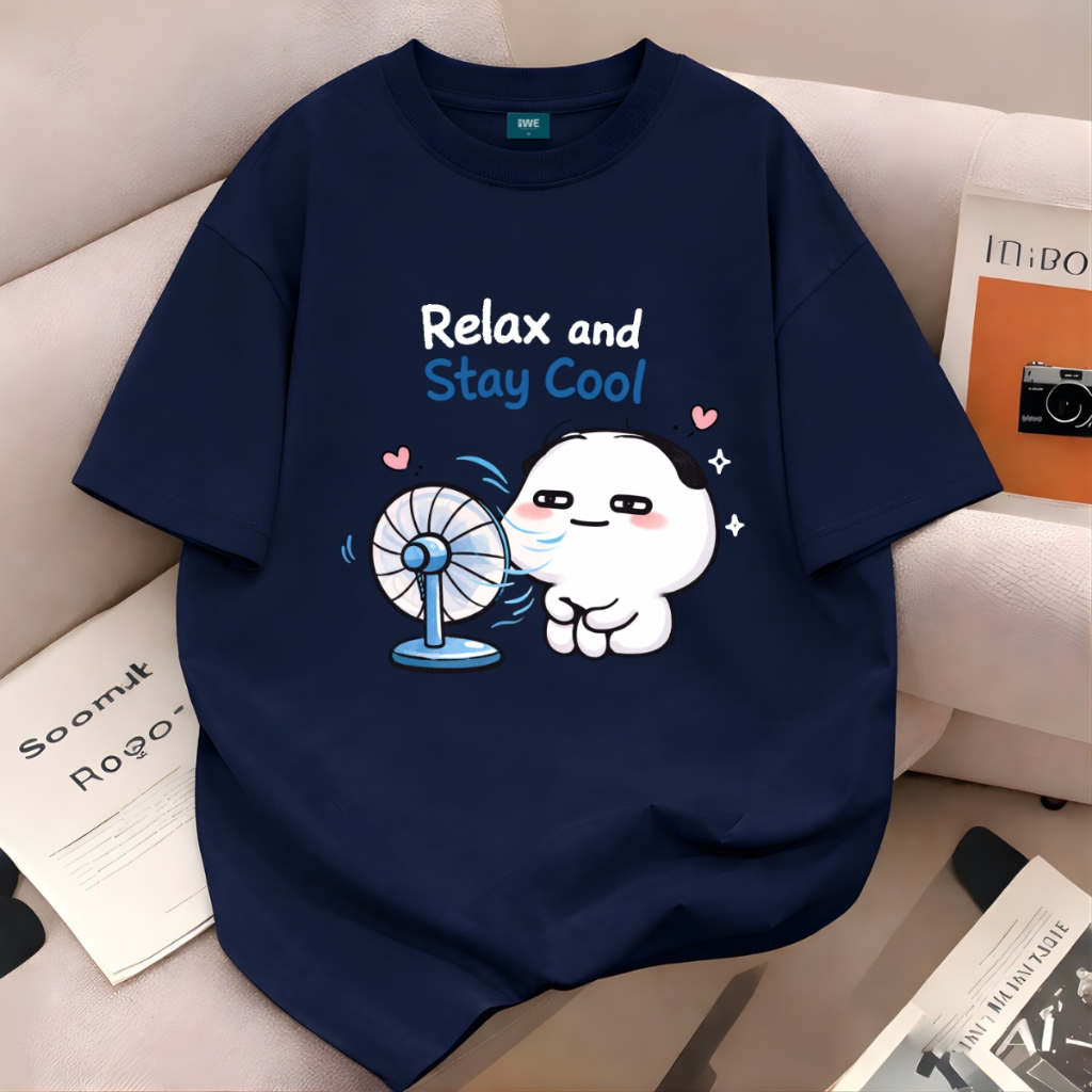 Áo thun unisex UX30-1142 Relax and Stay Cool dáng oversized local brand WETEE_thumbnail_5