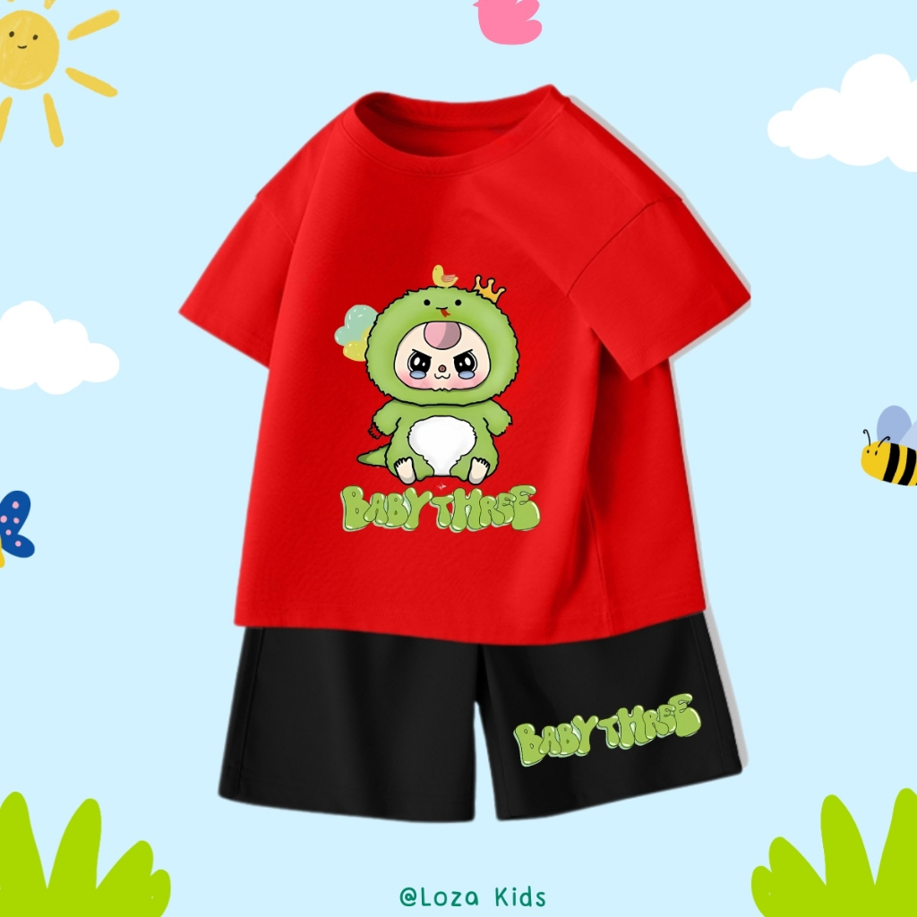 Bộ đồ bé trai in hình 'Baby Three'- Loza Kids SB214_thumbnail_1