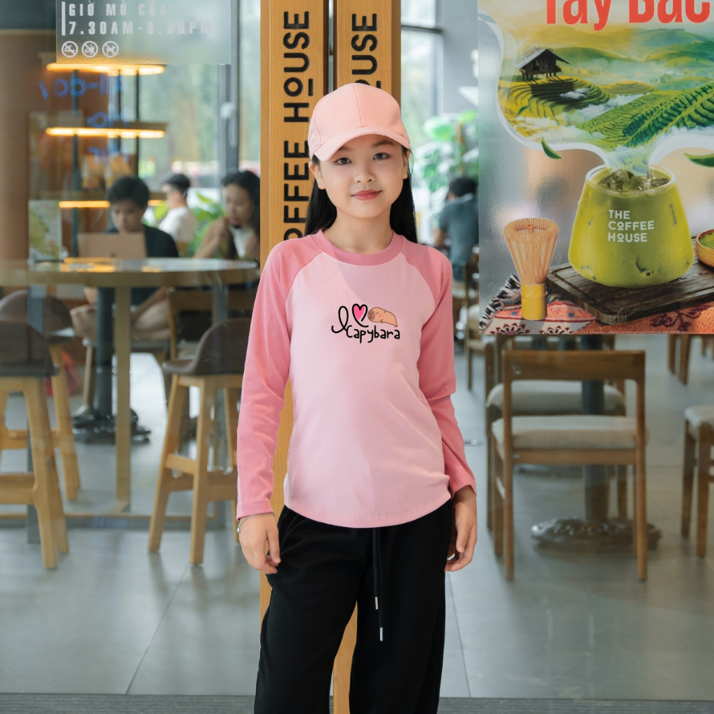 Áo thu đông bé gái tay dài chất liệu thun borip 4 chiều giữ nhiệt trung bình - Loza Kids AD2816_thumbnail_1