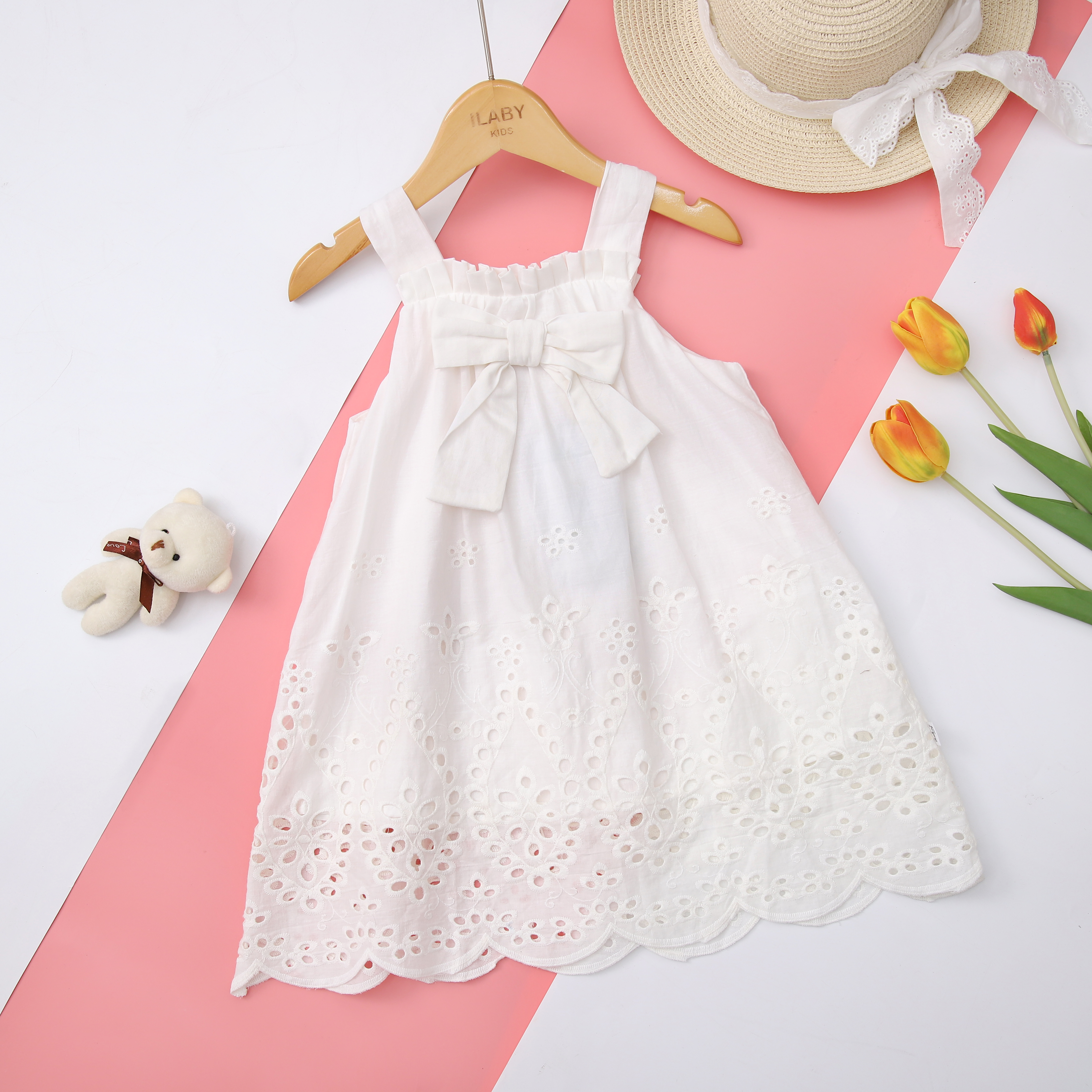 Váy 2 dây nơ ngực thêu chân_thumbnail_0