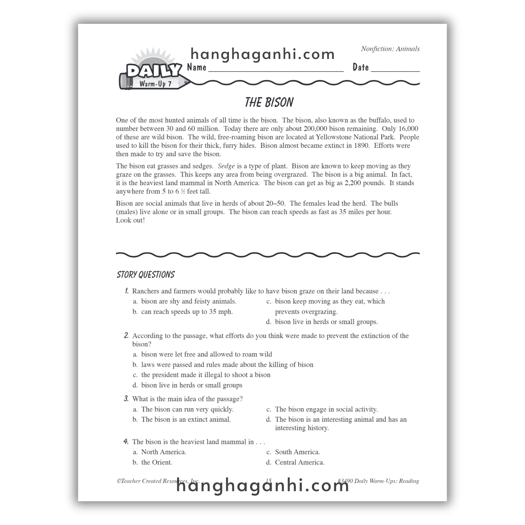 Sách Daily Warm Ups Reading Grade 4_thumbnail_5