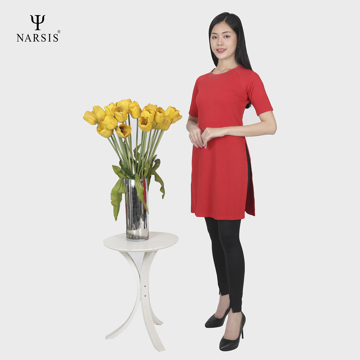 ÁO DÀI NỮ L7091 NARSIS CHẤT LIỆU THOÁNG MÁT, DỄ CHỊU, THOẢI MÁI CẢ NGÀY, DỄ VẬN ĐỘNG