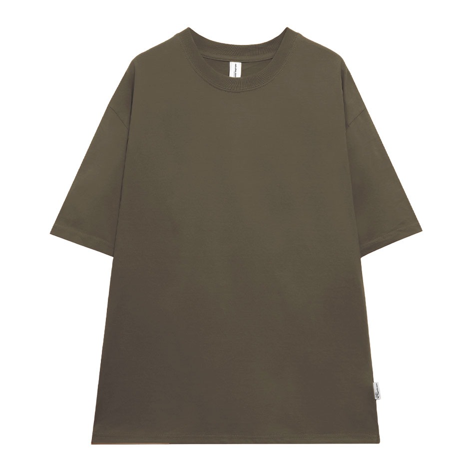 Áo thun trơn form rộng ATT01 Miucho vải cotton cổ tròn in basic Top Trắng_thumbnail_23