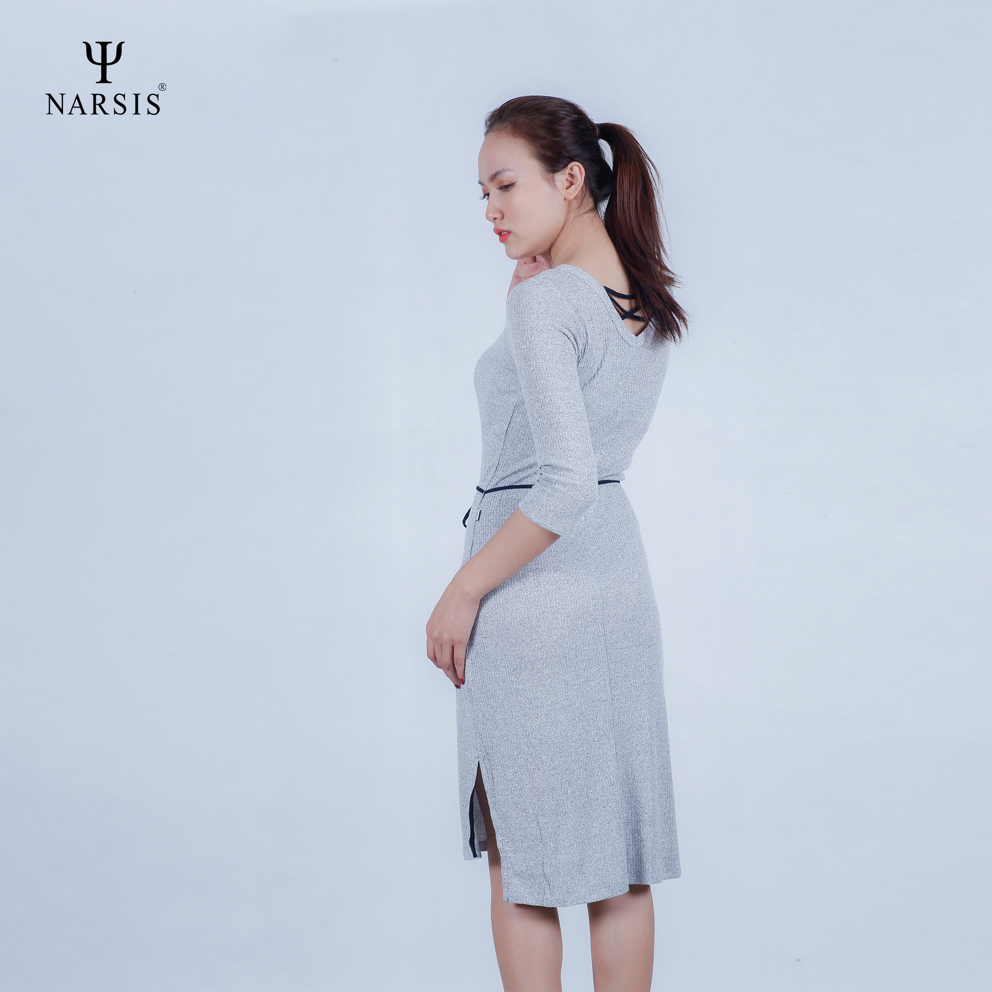 VÁY NỮ B7016 NARSIS VẢI LEN COTTON ẤM ÁP, THOÁNG MÁT, GIỮ ẤM TỐT, MỀM MẠI, GIỮ ẤM TỐT, MỀM MẠI