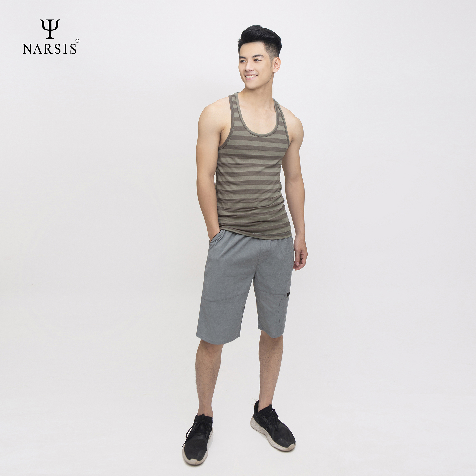 ÁO MAY Ô NAM D4070 NARSIS VẢI COTTON MỀM MẠI, CO GIÃN TỐT, VẢI THOẢI MÁI VẬN ĐỘNG, HÚT ẨM TỐT_thumbnail_2