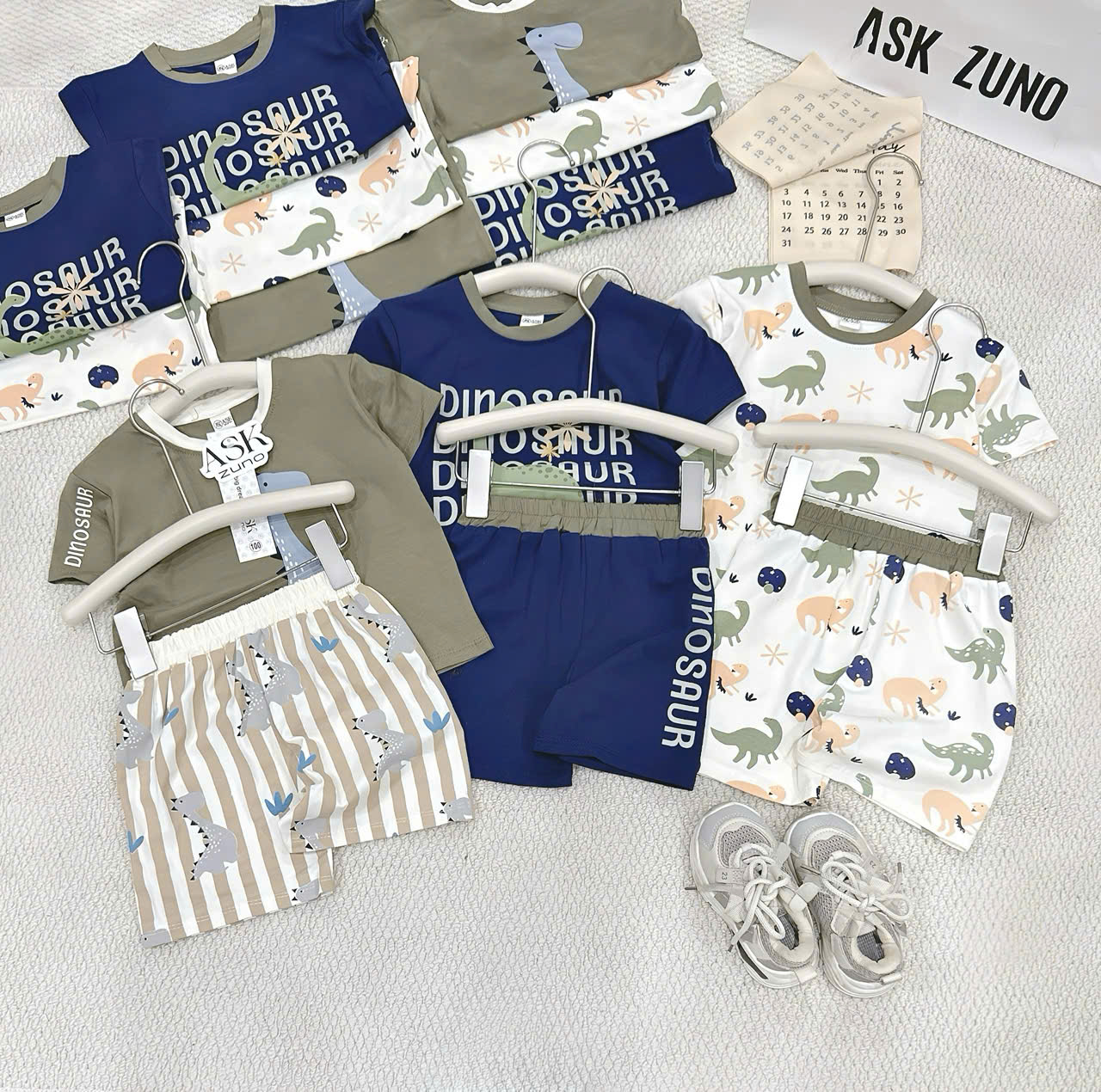 G86 SET 3 BỘ CỘC KHỦNG LONG CỔ DÀI - A100.346