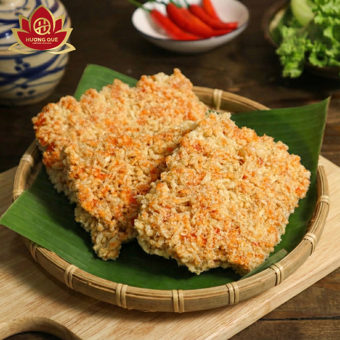 Cơm Cháy Chay Siêu Nấm Ròn Rụm Cay Vừa Gói 250G_thumbnail_1