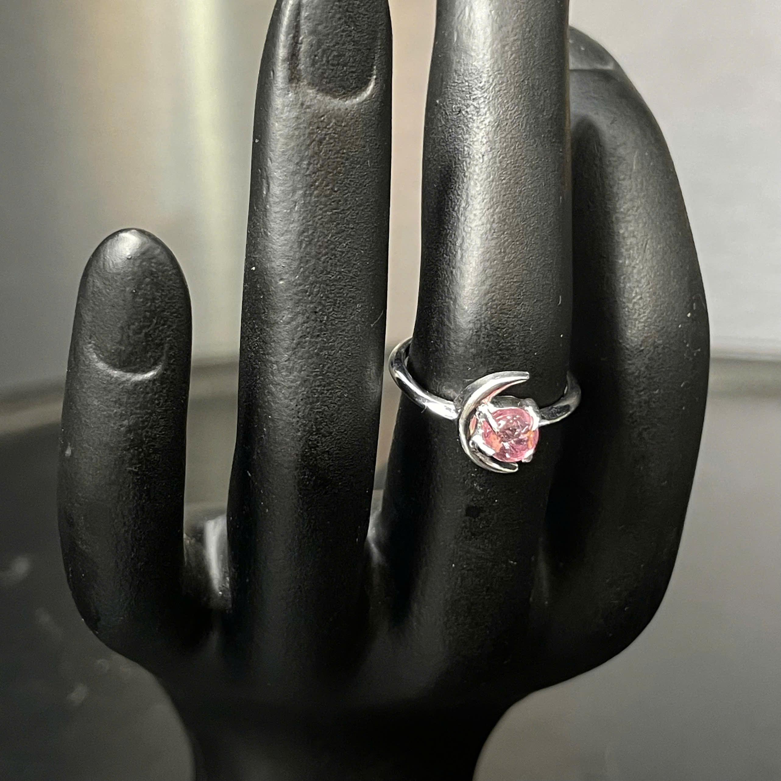 nhẫn bạc mặt trăng ôm đá hồng dễ thương_thumbnail_3