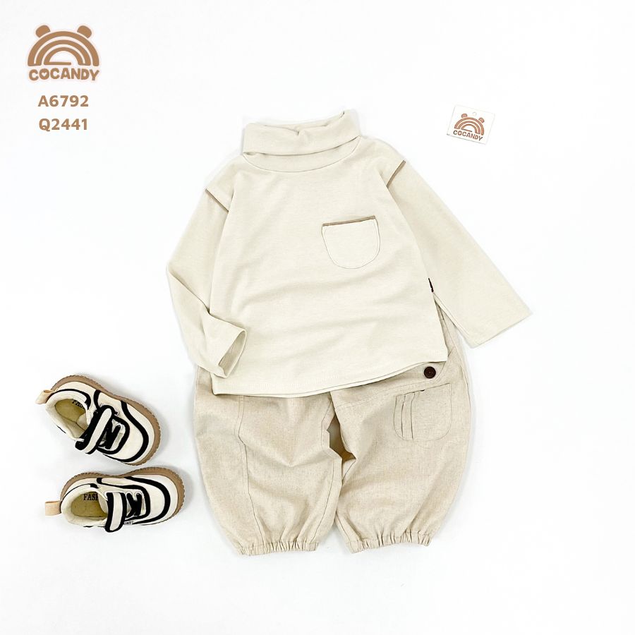 Áo dài BE phối NÂU cổ gập_thumbnail_1