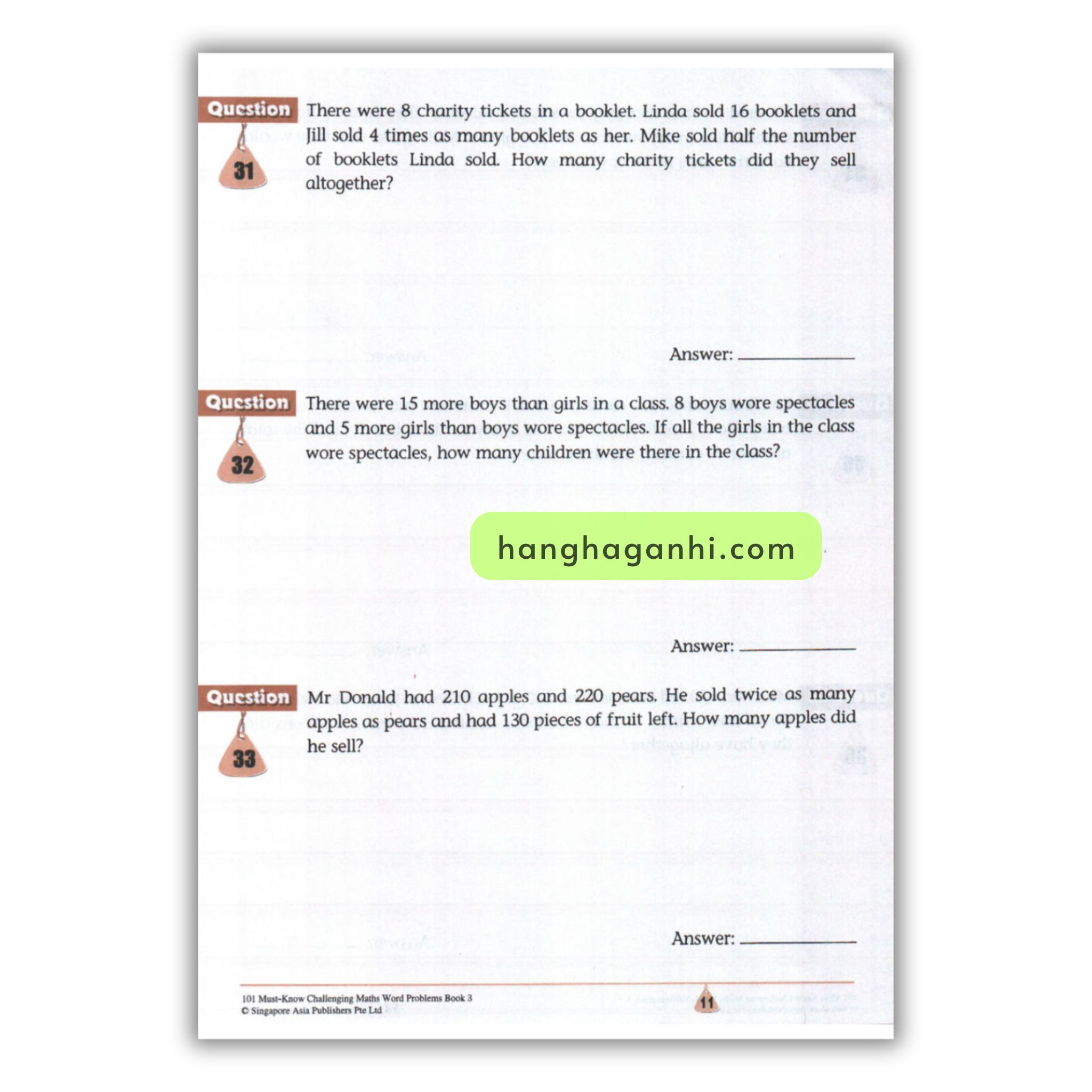 [Sách] 101 Must- Know Challenging Maths Word Problems Book 3_thumbnail_3