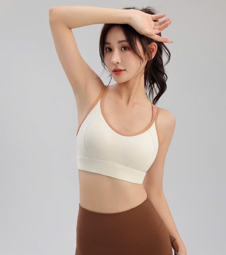 Áo Lót Thể Thao Tập Gym Yoga Nữ Yumiisport Áo Bra Hai Dây Cài Khoá Phối Màu Nâng Ngực Không Gọng Vải Co Giãn Sẵn Mút_thumbnail_19