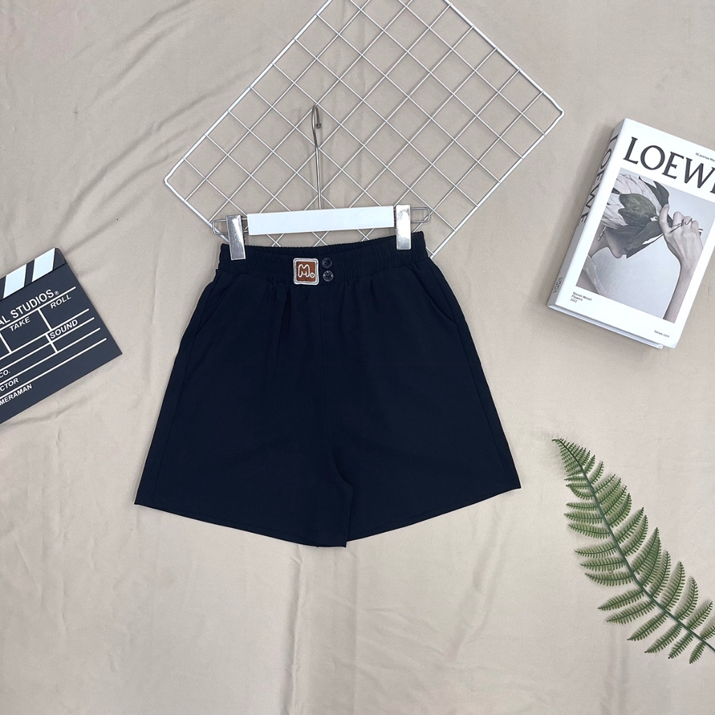 Quần đùi nữ vải đũi - Quần short nữ cạp chun - Loza LQ103204_thumbnail_2
