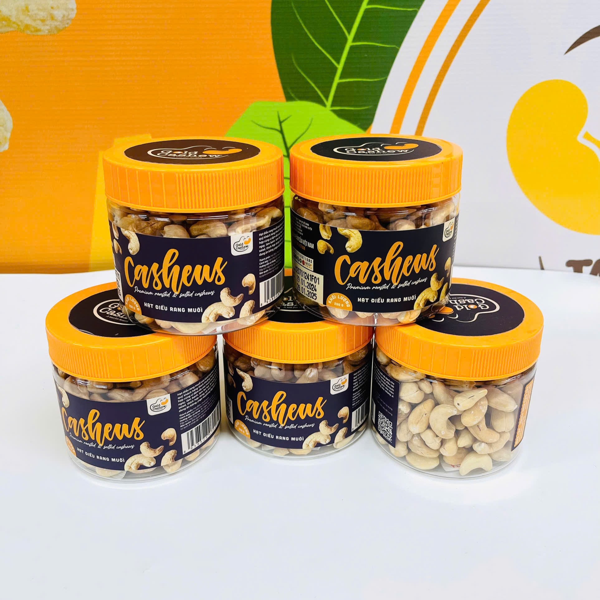 Hạt điều rang muối 250 gram HDV