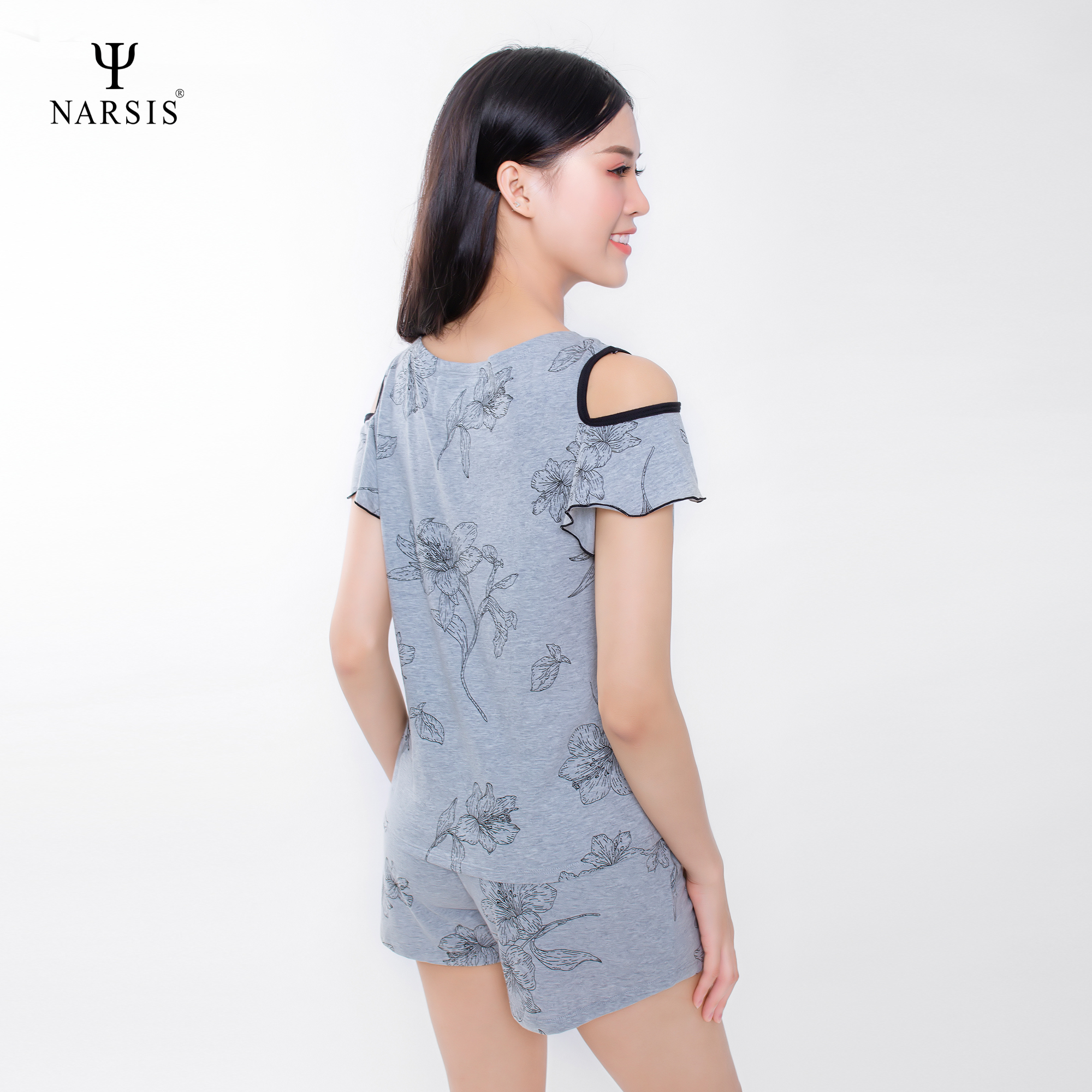 BỘ HÈ NỮ M9008 NARSIS CHẤT LIỆU THOÁNG MÁT, DỄ CHỊU, THOẢI MÁI CẢ NGÀY, DỄ VẬN ĐỘNG_thumbnail_2