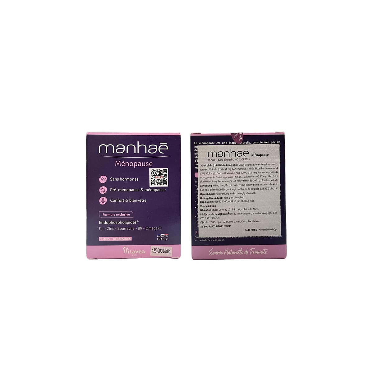 Viên Uống Nội Tiết Manhae Pháp hộp 30 viên điều hòa nội tiết, tăng cường sinh lý nữ, giảm rụng tóc_thumbnail_0