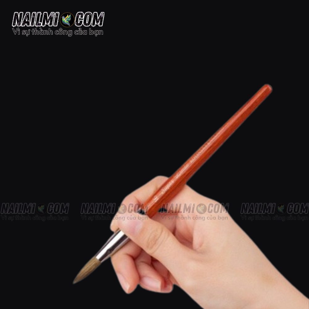 Cọ đắp bột - acrylic nail brush - số 16 - Super Linda - cán gỗ_thumbnail_2