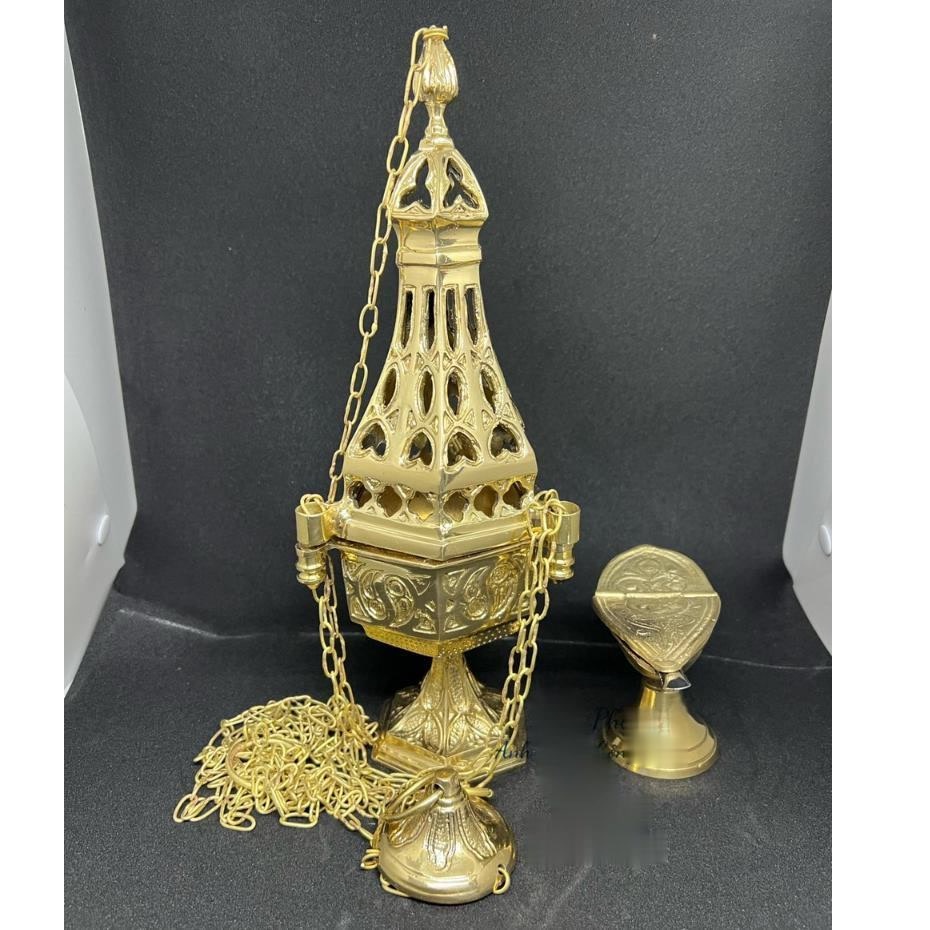 Bình Xông Hương Hình Lục Giác Vật Phẩm Phụng Vụ Công Giáo  - Quà tặng Công Giáo NS1300