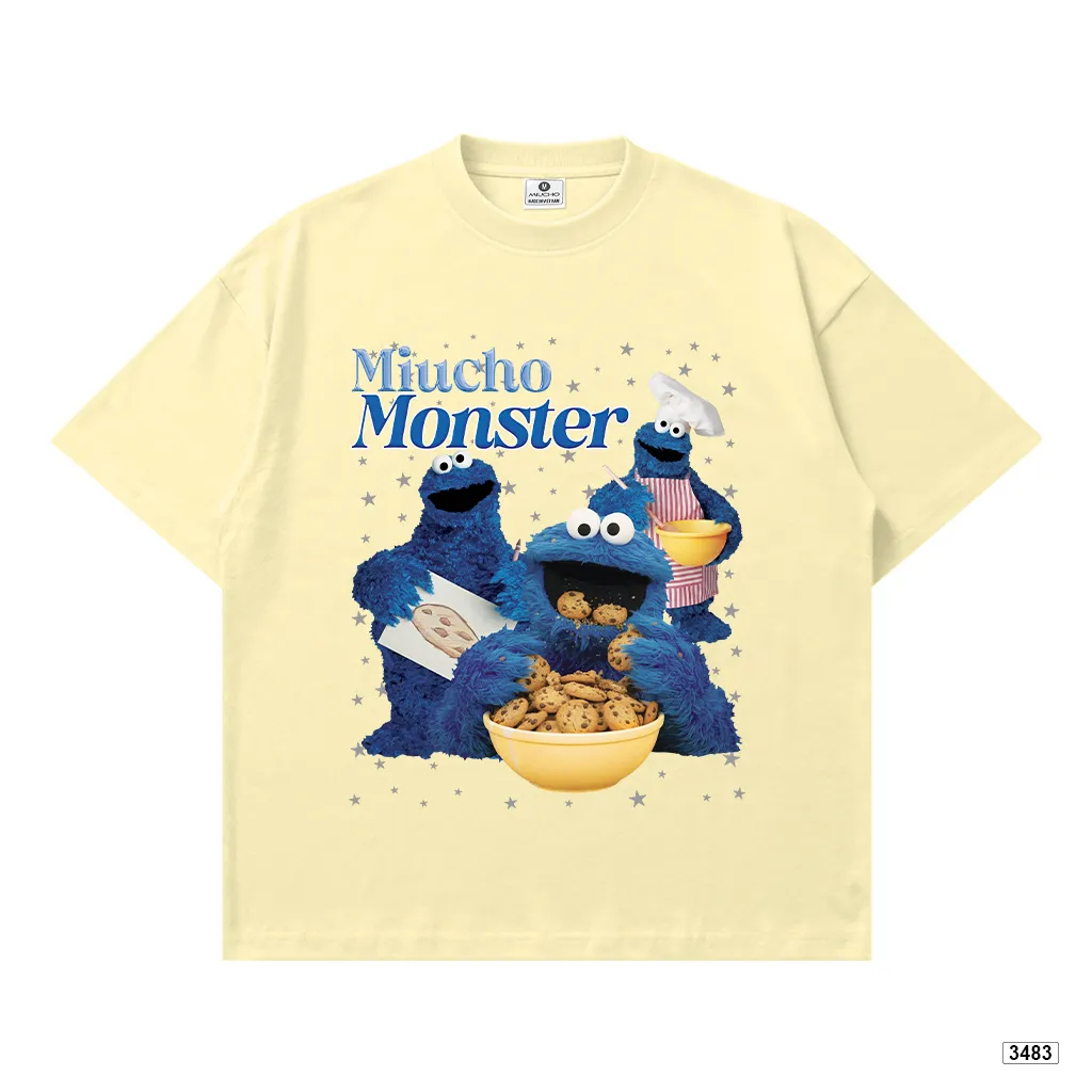 Áo thun boxy hoạt hình Miucho Monster tôn dáng chuẩn form 3483_thumbnail_7