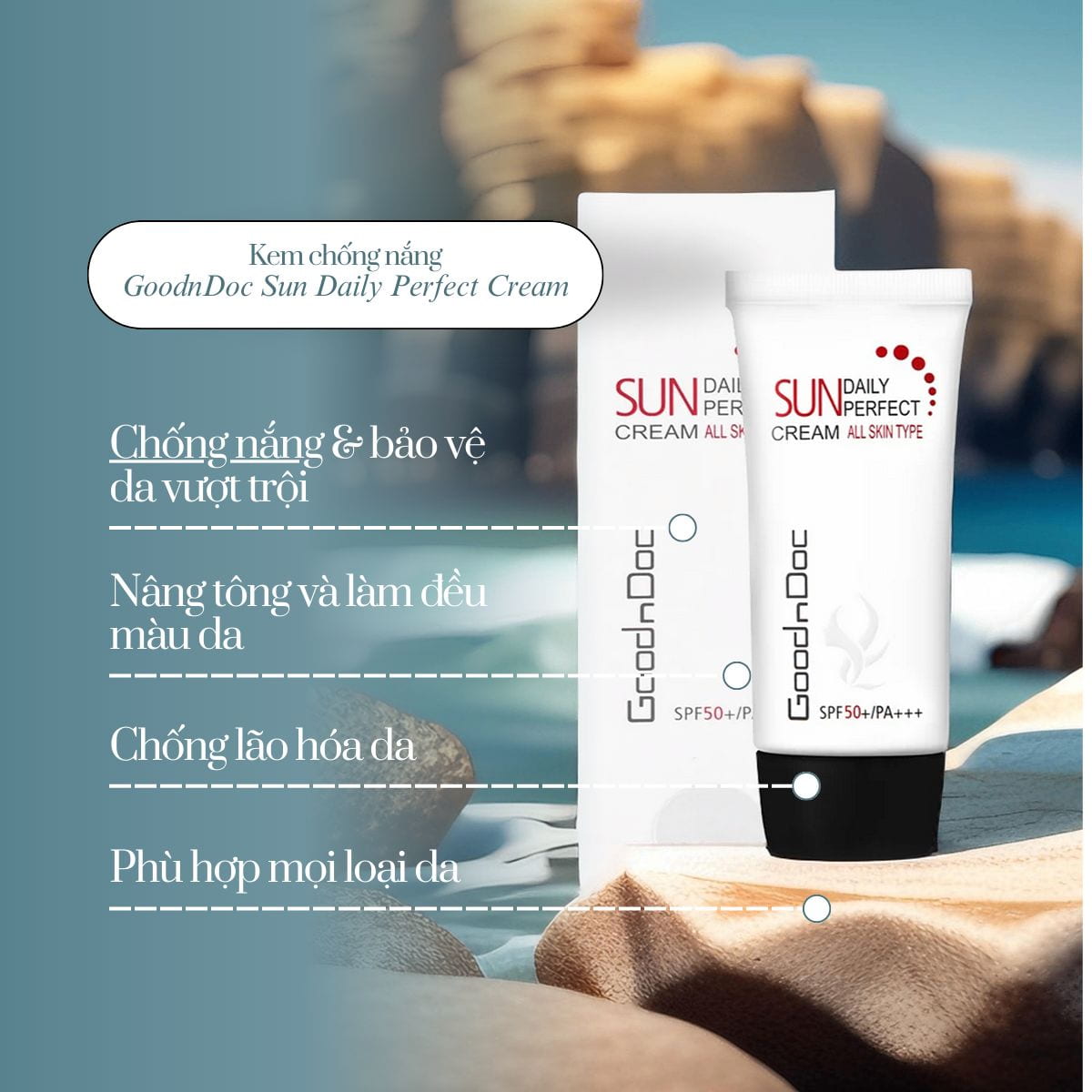 Kem chống nắng GoodnDoc Sun Daily Perfect Cream SPF 50/PA +++ 50ml_thumbnail_3