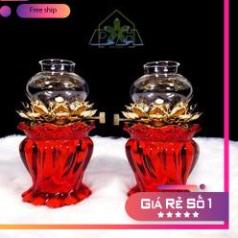 Đèn dầu chân hoa sen bày ban thần tài , ban gia tiên_thumbnail_3