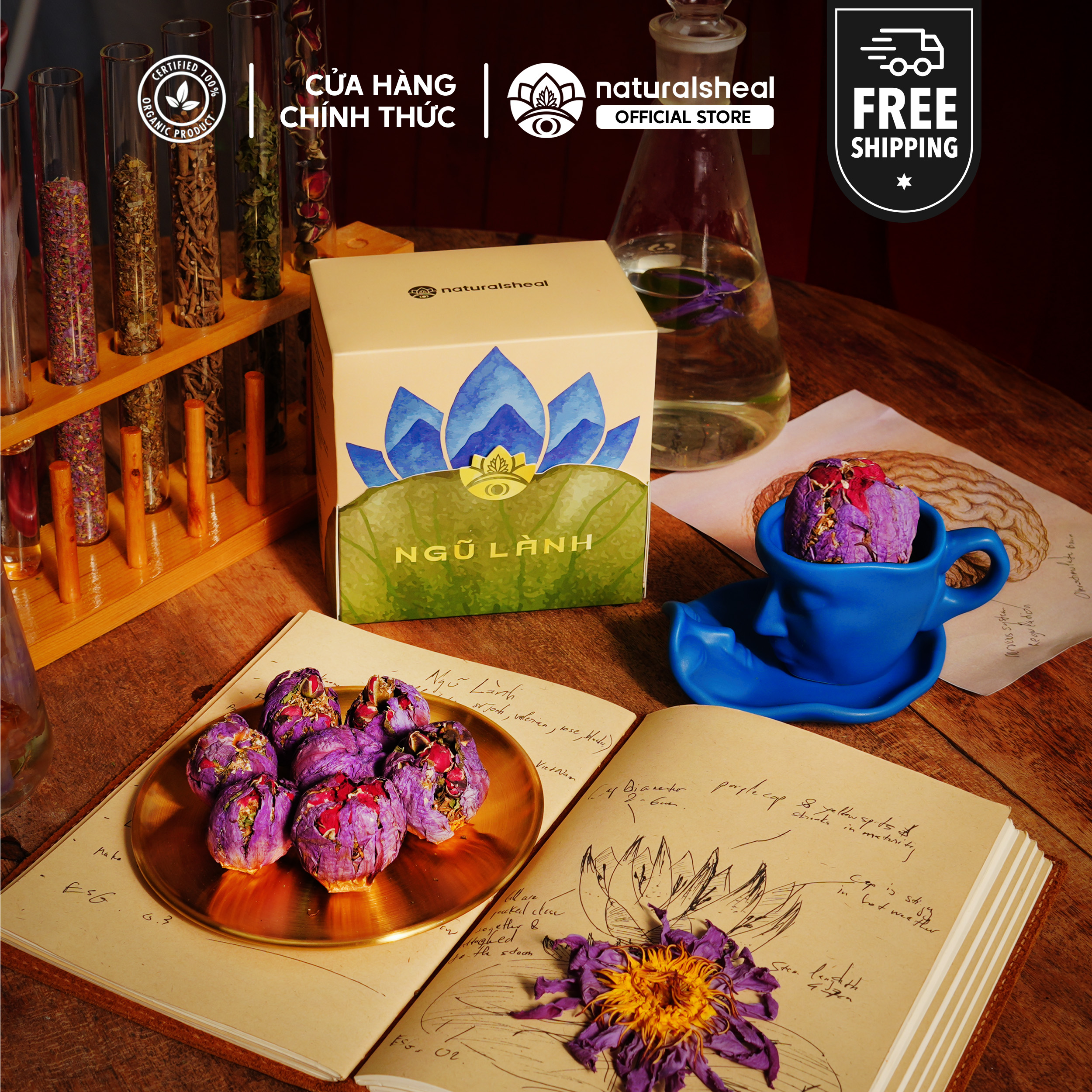 Trà Ngũ Lành - Giảm Căng Thẳng & Điều Hòa Thần Kinh & Ngủ Sâu Tự Nhiên | Natural’s Heal_thumbnail_10