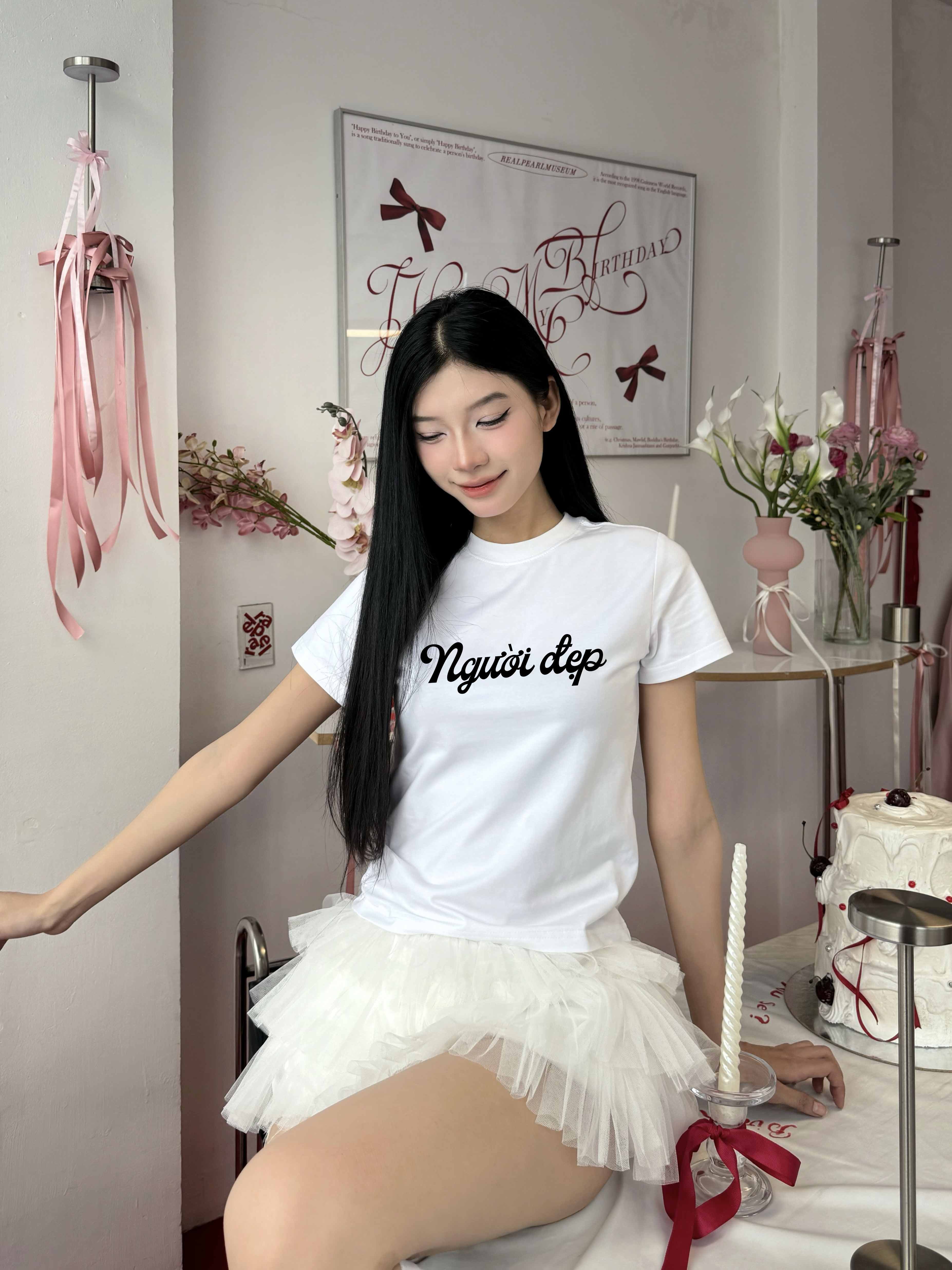 Áo baby tee Người đẹp 2030 Miucho cổ tròn vải cotton 4c thoáng mát in basic_thumbnail_6