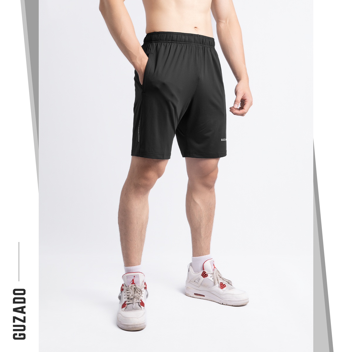 Quần Short Thể Thao GUZADO Vải Thun SIÊU CO GIÃN GSR02_thumbnail_6