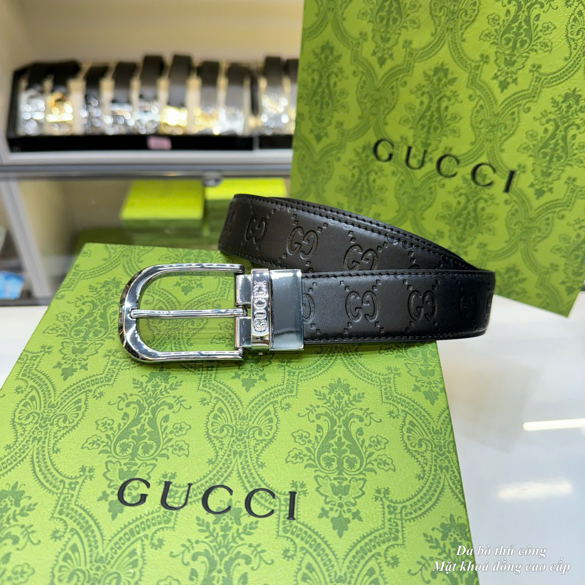 Thắt lưng Gucci Classic Leather Belt with Metal Buckle_thumbnail_2
