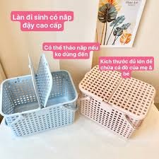 Giỏ xách quai giữa Nachi có nắp (Làn nhựa)