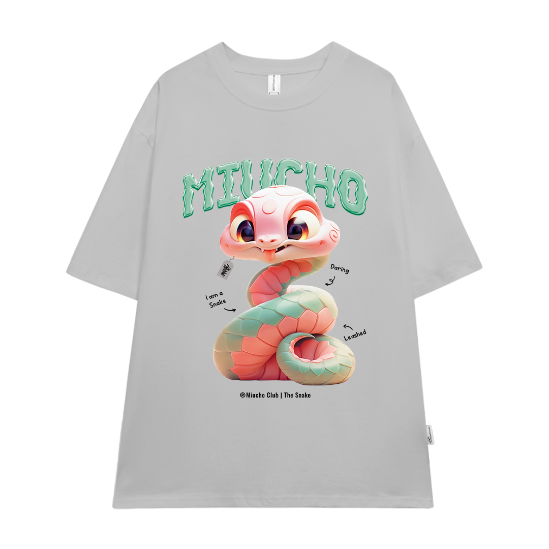 Áo thun form rộng 12 con giáp tuổi Tỵ ATD1246 Miucho tay ngắn cổ tròn in mix_thumbnail_20