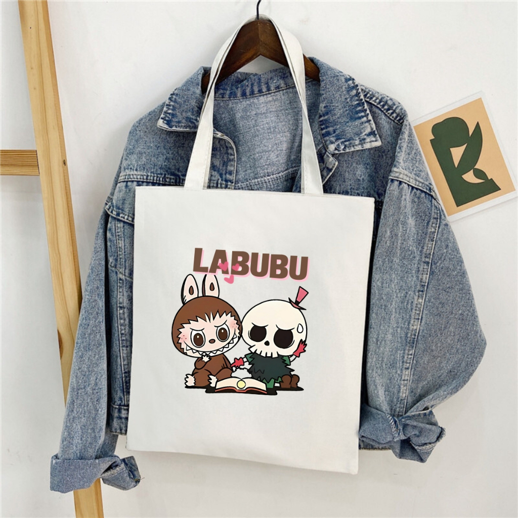 Túi tote in hình LABUBU - Túi vải canvas kích thước 33x37cm đựng vừa A4 và laptop - TOTE06_thumbnail_15