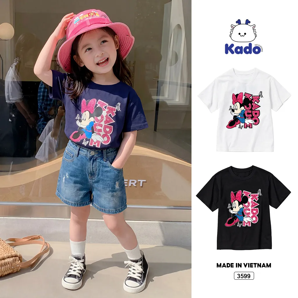 Áo thun bé gái Miinnie Mouse Kado 3599