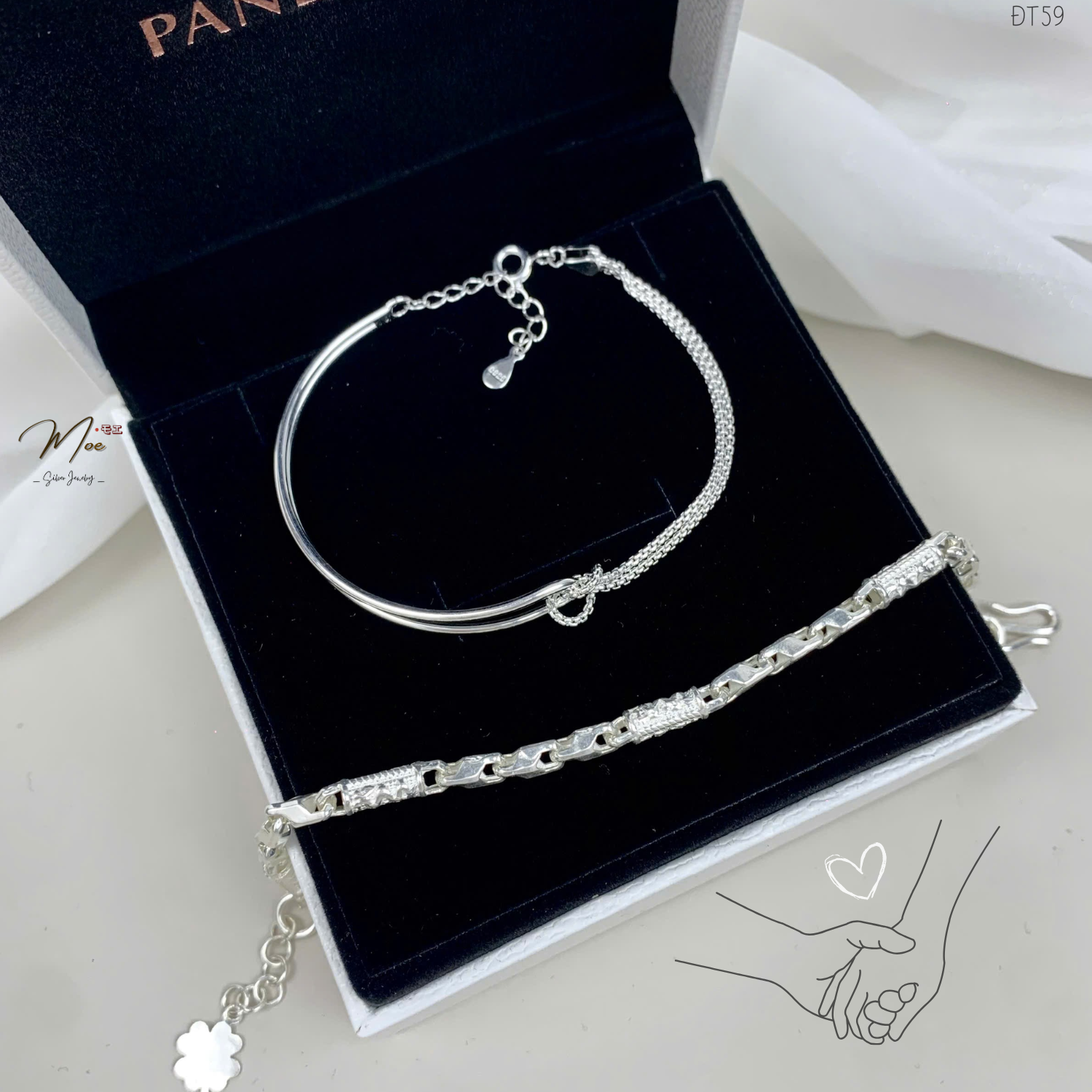 ĐT59 - Lắc tay đôi Nút thắt & ống đốt chạm rồng_thumbnail_2