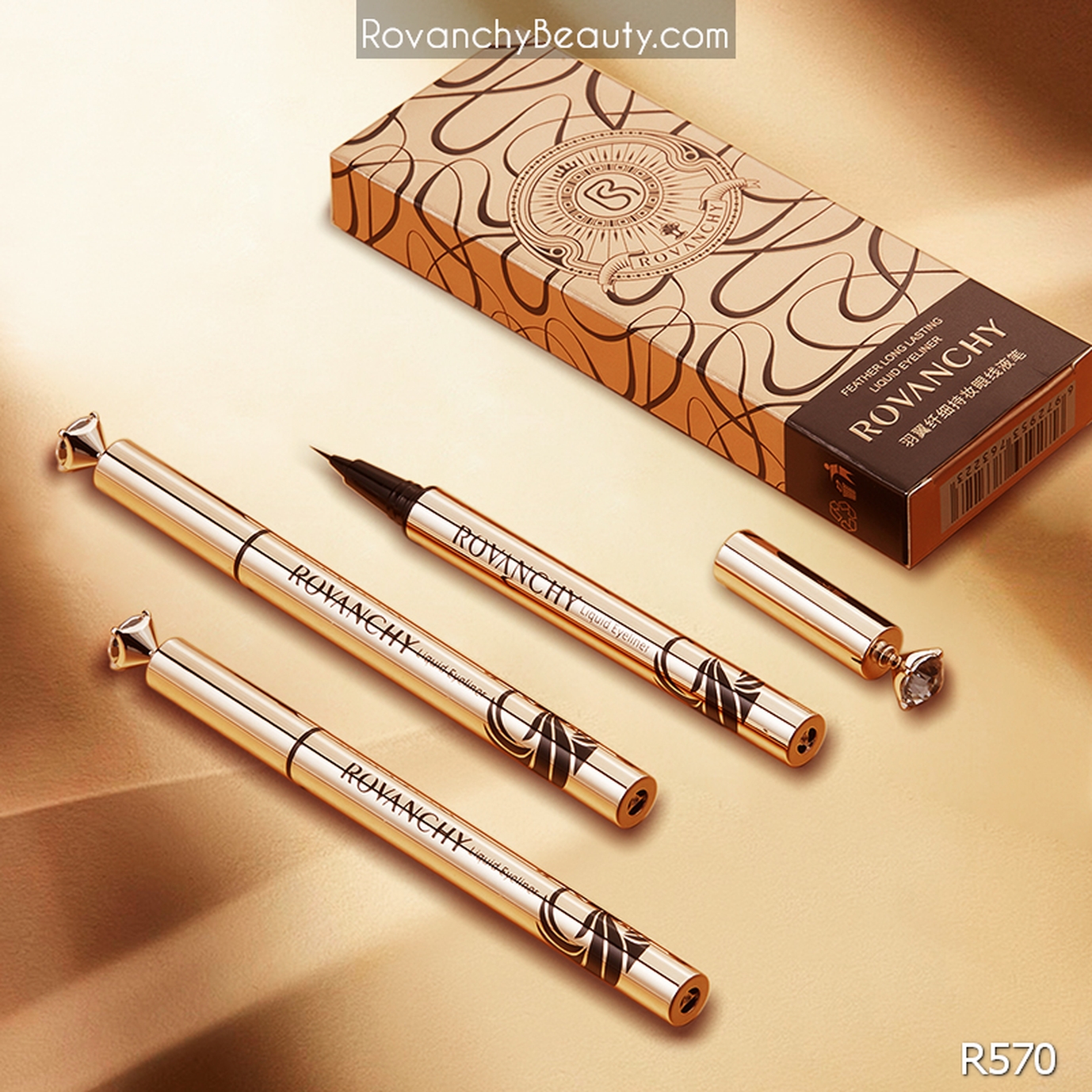 ROVANCHY - Bút kẻ mắt nước R570, chống thấm nước, đầu cọ 0.1mm, lâu trôi, dễ sử dụng_thumbnail_2