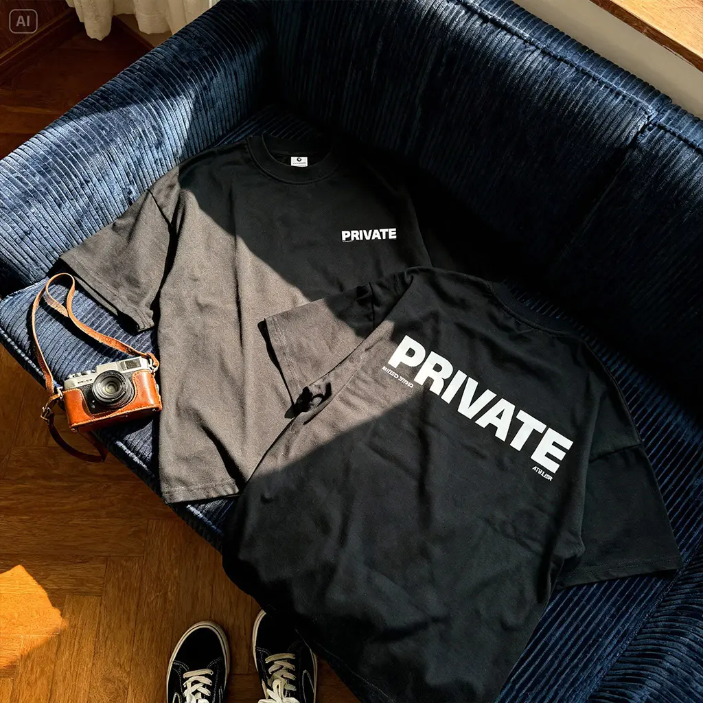 Áo thun boxy unisex chữ basic Miucho 3097_thumbnail_7