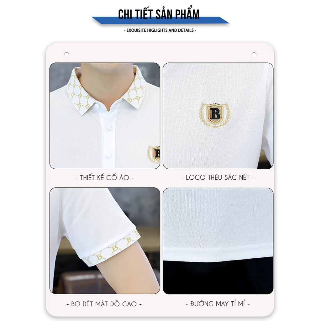 Áo Thun Polo Nam Cá Sâu ECOLLECT Thêu Chữ BB Cao Cấp_thumbnail_2