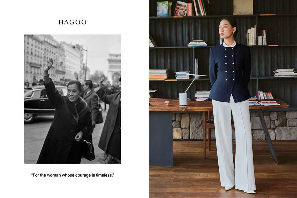 The product is inspired by the image of the woman Madame Binh.