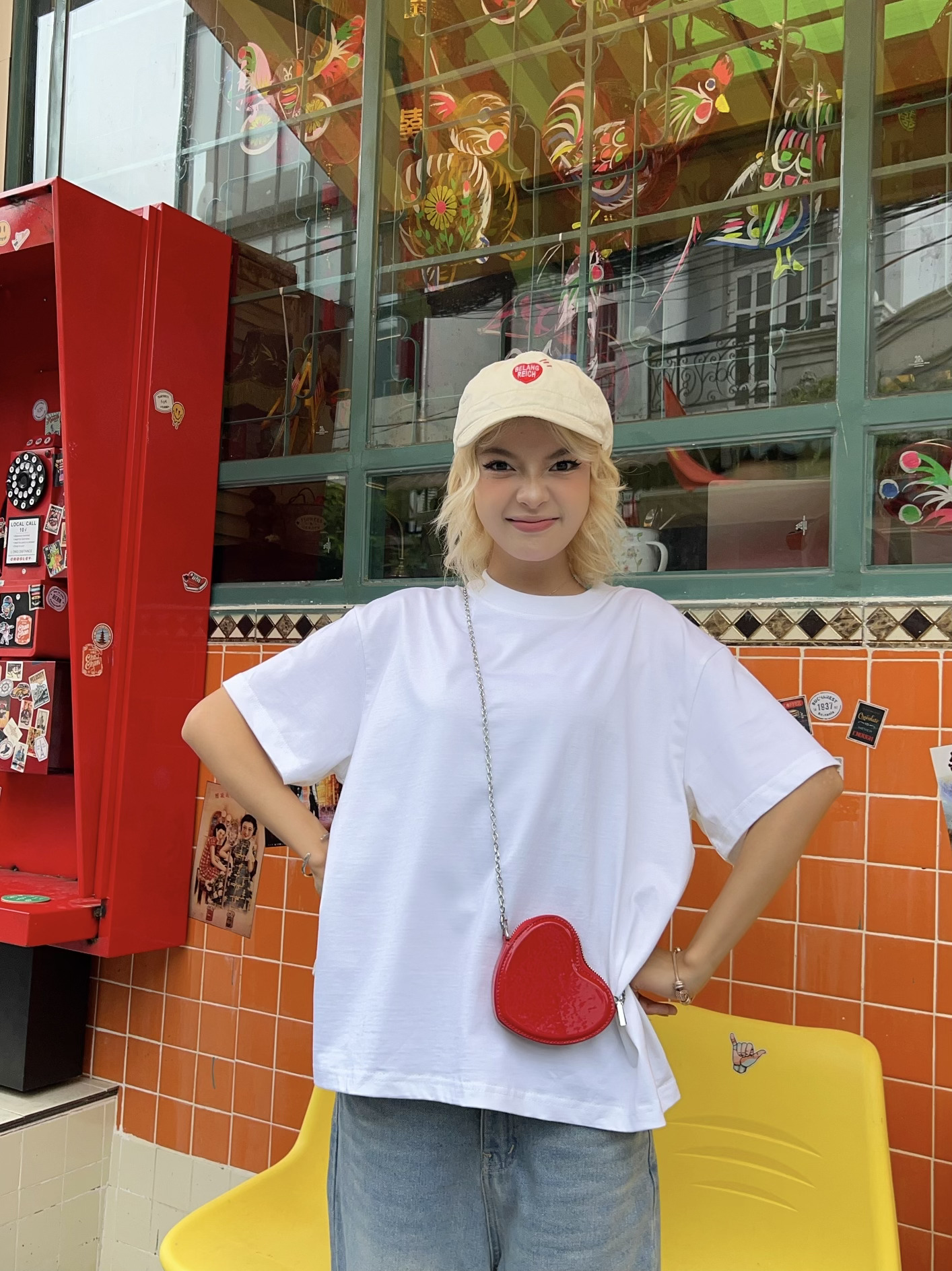 Áo thun trơn unisex form boxy AXT01 Miucho chất vải cotton co giãn 2 chiều_thumbnail_15