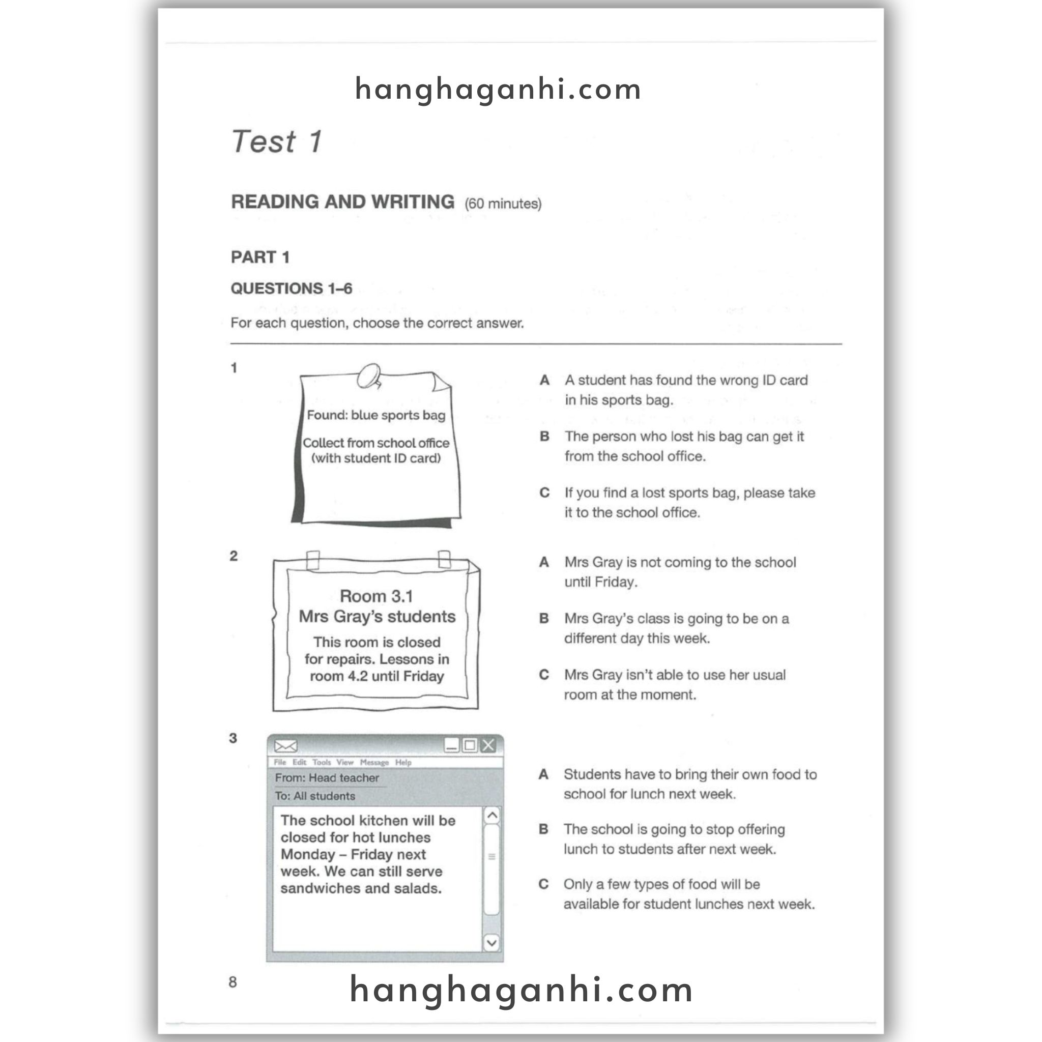 A2 Key for Schools 1 for the Revised 2020 Exam with Answers Authentic Practice Tests_thumbnail_6